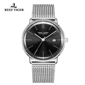 Classic Legend Mens Stainless Stell Black Dial Automatic Watch